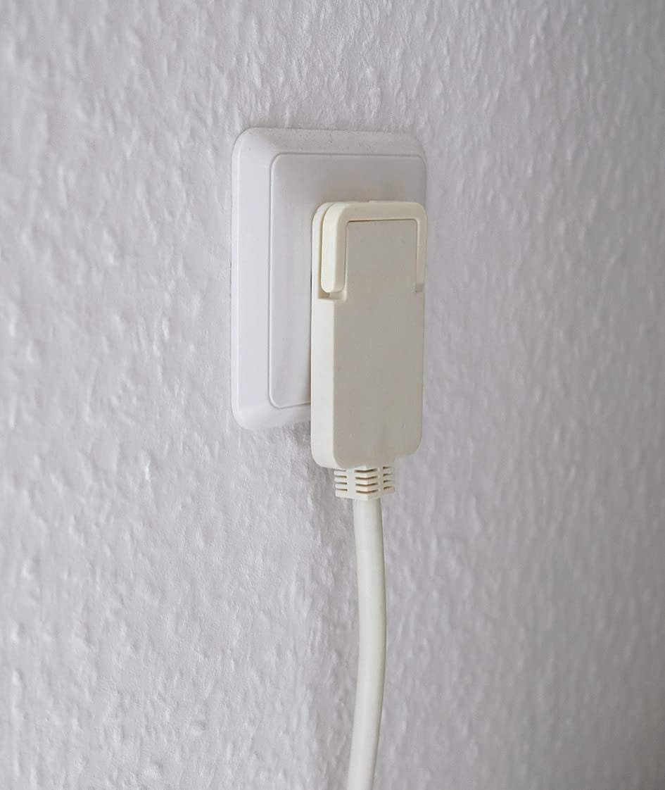 Brennenstuhl Qualitäts-Kunststoff-Verlängerungskabel Mit Flachstecker (Verlängerungskabel Flach Für Innen Mit 2M Kabel) Weiß