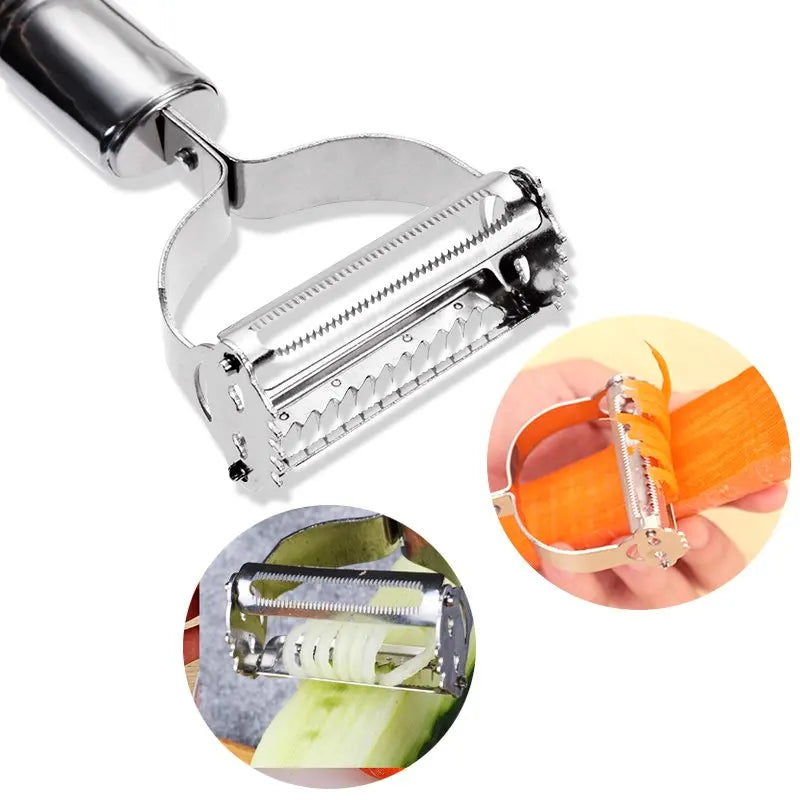Hochwertige Edelstahl Kartoffel Gurke Karotte Reibe Julienne Schäler Gemüse Obst Schäler Gemüse Slicer