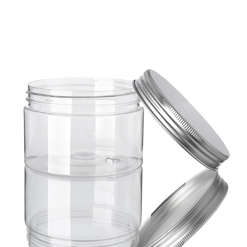 Aufbewahrungsdosen Set Transparent mit Aluminiumdeckel (10 Stück)