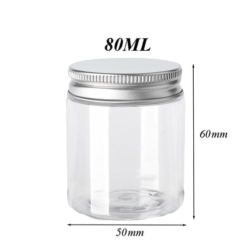 Aufbewahrungsdosen Set Transparent mit Aluminiumdeckel (10 Stück)
