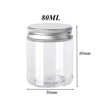 Aufbewahrungsdosen Set Transparent mit Aluminiumdeckel (10 Stück)