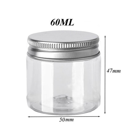 Aufbewahrungsdosen Set Transparent mit Aluminiumdeckel (10 Stück)