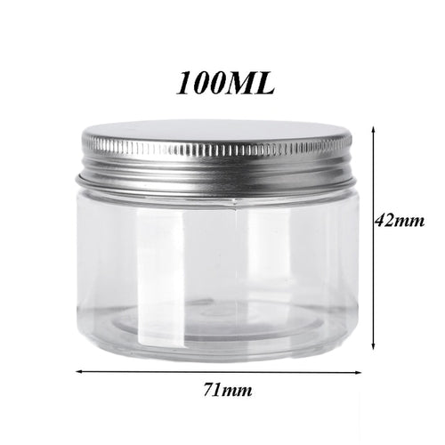 Aufbewahrungsdosen Set Transparent mit Aluminiumdeckel (10 Stück)