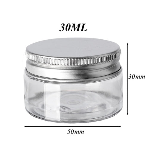 Aufbewahrungsdosen Set Transparent mit Aluminiumdeckel (10 Stück)
