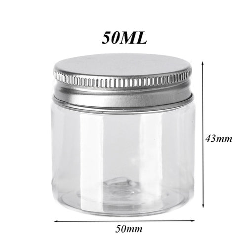 Aufbewahrungsdosen Set Transparent mit Aluminiumdeckel (10 Stück)