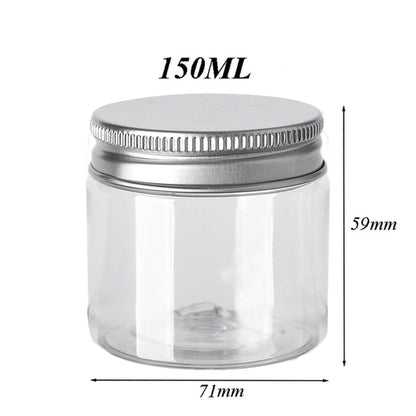 Aufbewahrungsdosen Set Transparent mit Aluminiumdeckel (10 Stück)