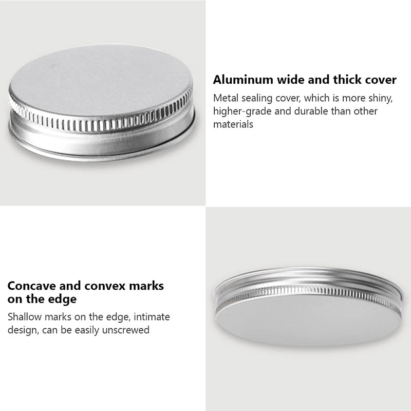 Aufbewahrungsdosen Set Transparent mit Aluminiumdeckel (10 Stück)