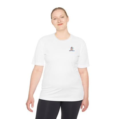 Surfing Dog Graphic Tee — "Salt Water" Moisture‑Wicking Athletic Shirt