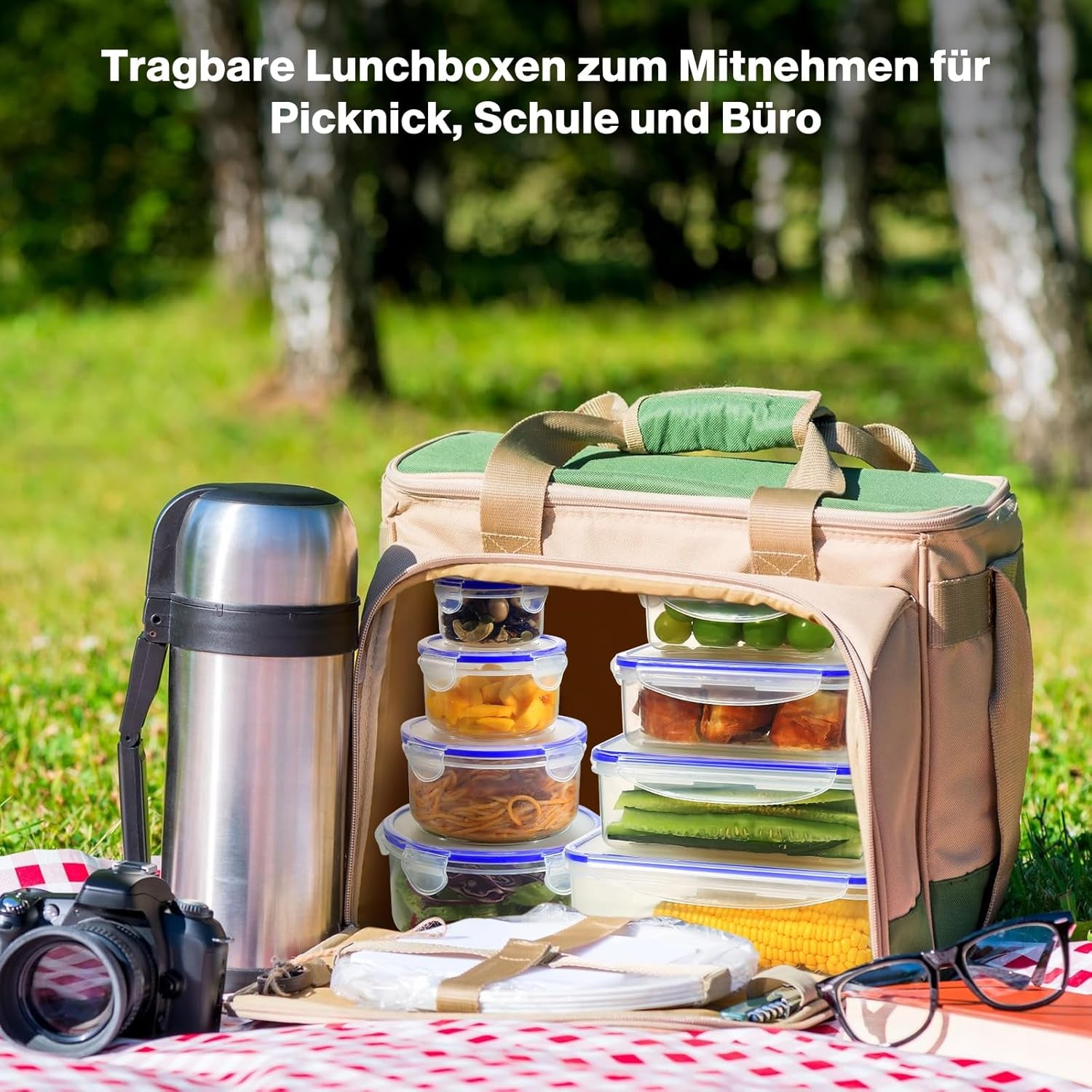 YASHE 32Er Frischhaltedosen Mit Deckel, Luftdichte Aufbewahrungsbox, Bpa-Frei Kunststoff Aufbewahrungsbehälter Für Küche, Vorratsdosen Set Mit Etiketten