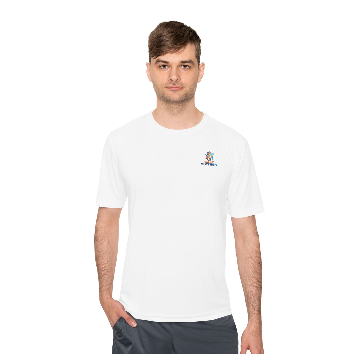 Surfing Dog Graphic Tee — "Salt Water" Moisture‑Wicking Athletic Shirt