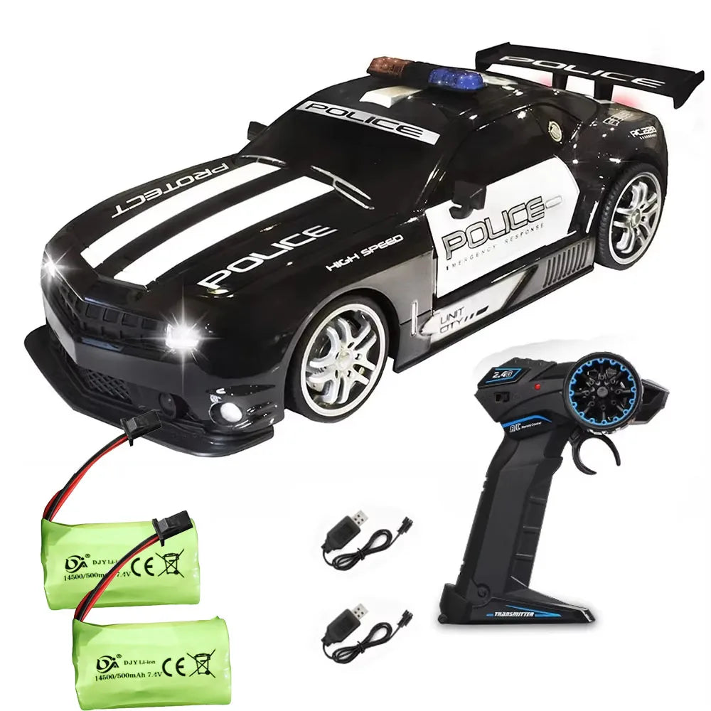 1/12 Große 2,4 Ghz Super Schnelle Polizei RC Auto Ferngesteuerte Autos