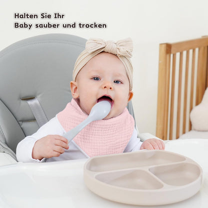 Susurration Lätzchen Baby Dreieckstuch Baby Musselin Halstuch Baby Für Junge Und Mädchen,Sabberlätzchen Baby Verstellbare
