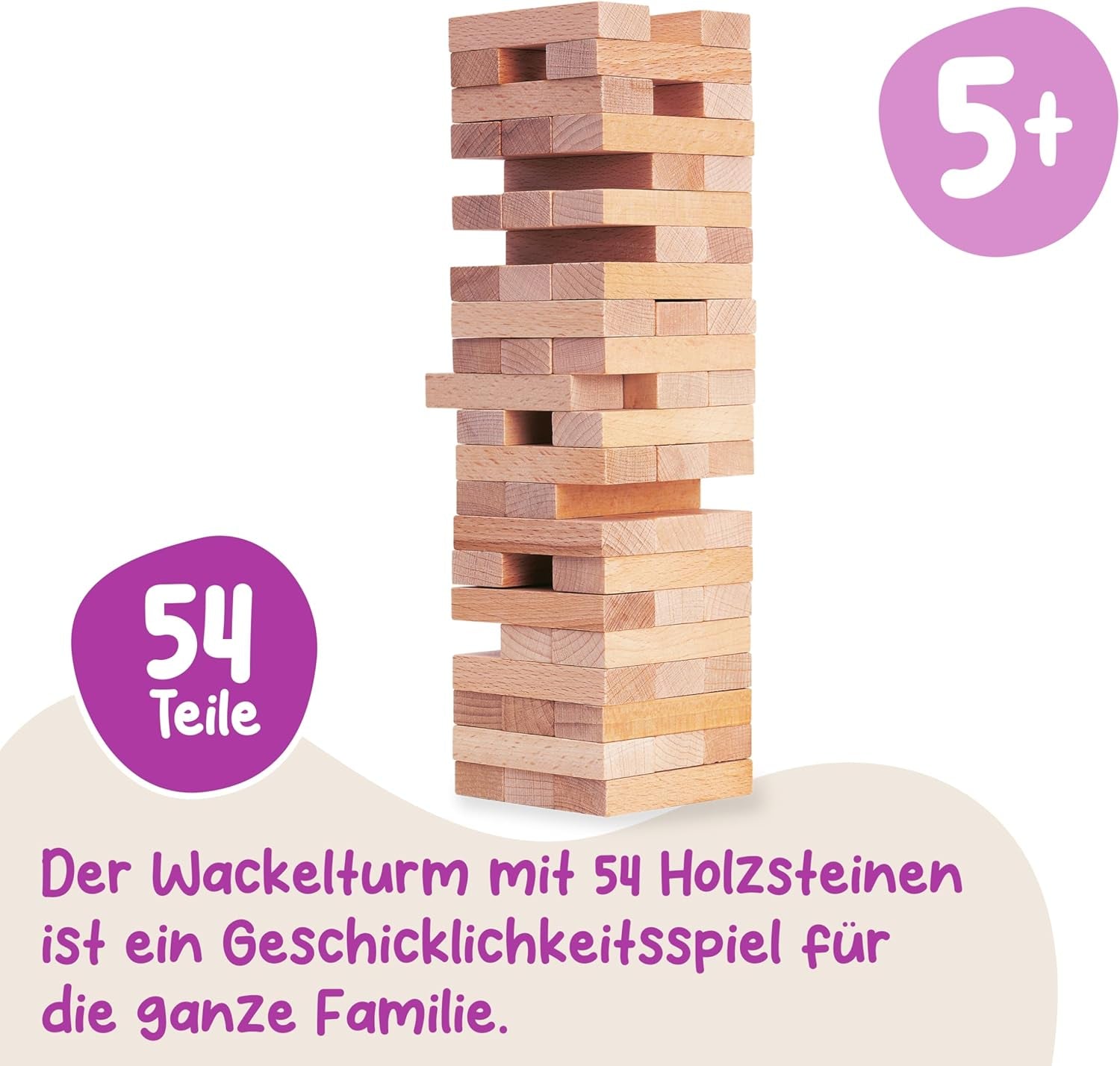 Eichhorn 100002466 Stapelspiel, Geschicklichkeitsspiel Für Die Ganze Familie