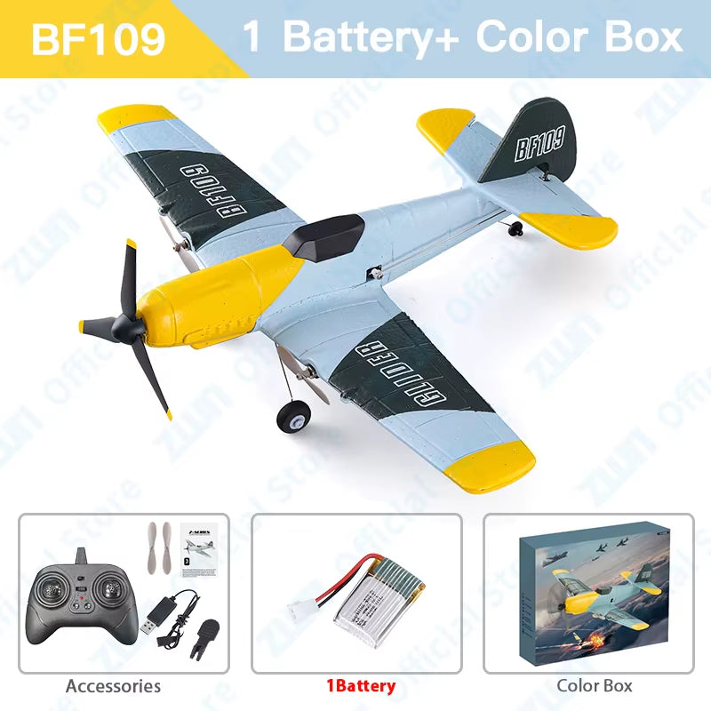 RC Flugzeug BF109 Professionelle 2,4G Radio Fernbedienung Flugzeug