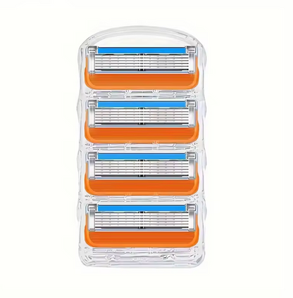 5 Klingen Ersatzklingen Set – Rostfreie Edelstahl Rasierklingen für Herren