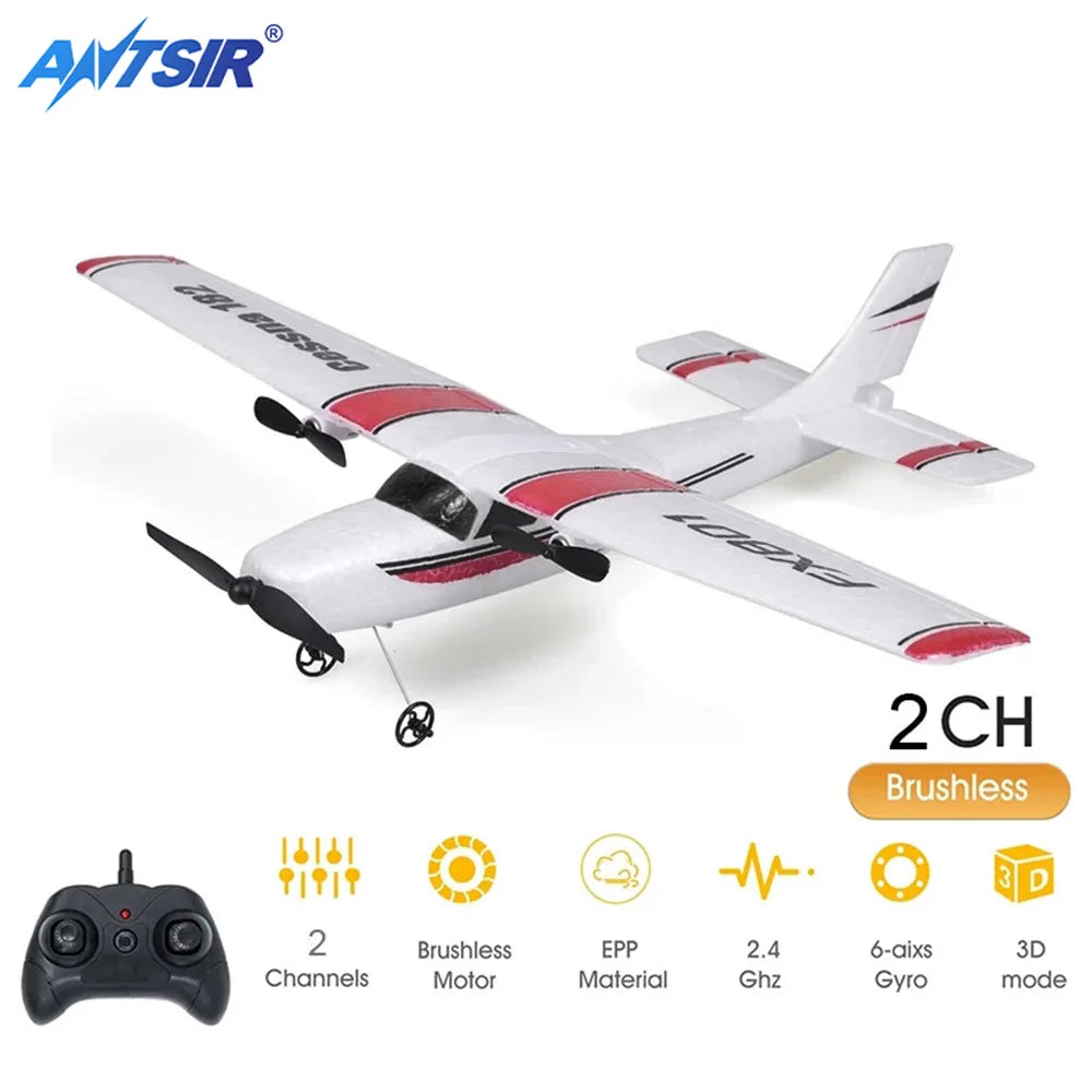 RC Flugzeug EPP Schaum 2,4G 2CH RTF Fernbedienung