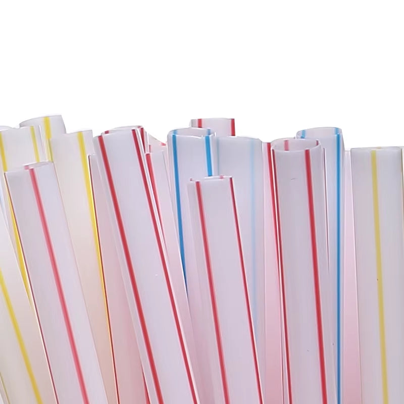 50-1000Pcs Mehrfarbige Trinkhalme Rietjes Milch Tee Bar Party Hochzeit Küche Home Zubehör Getränke Schwarz Stroh Großhandel