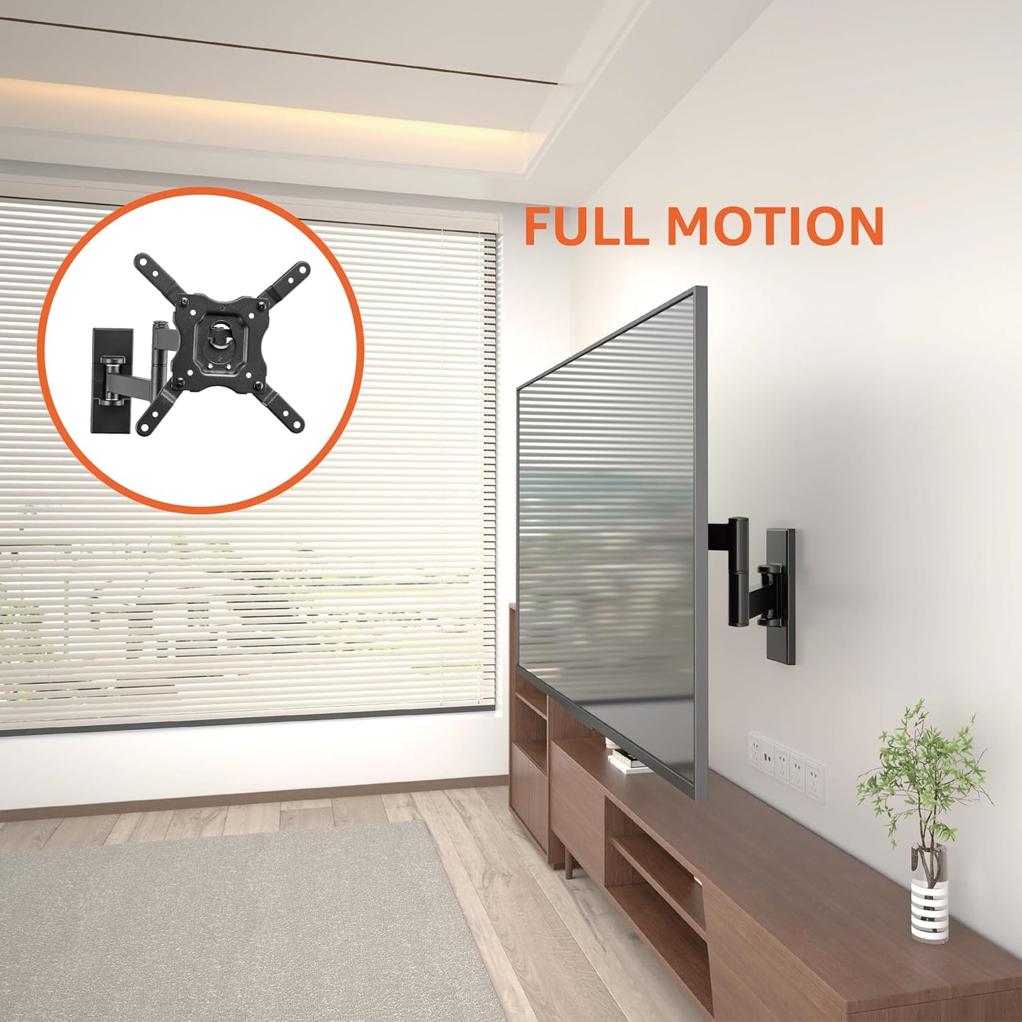 Tv-Wandhalterung Mit Voller Bewegung, Für 30.5 - 101.6 Cm Fernseher
