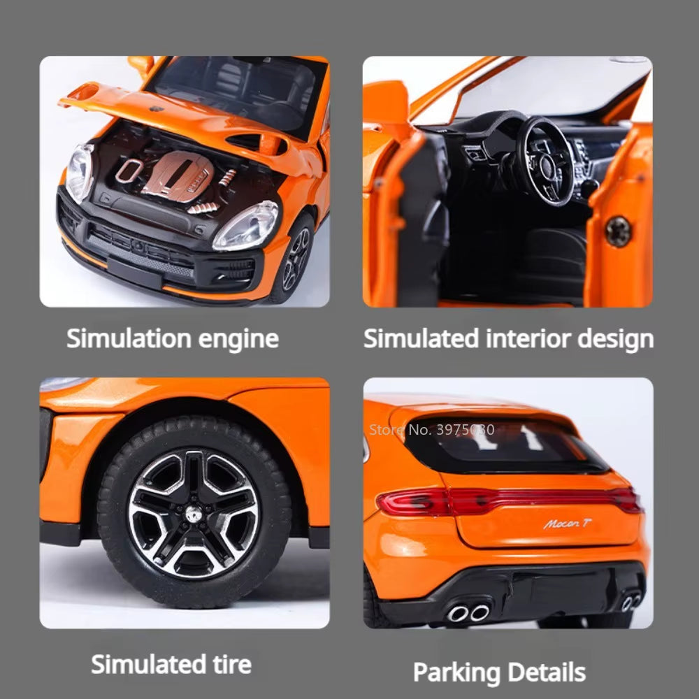 1/32 Macan T SUV Automodell Zinklegierung