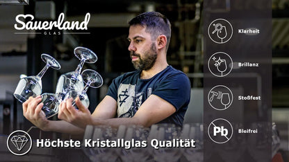 Sauerland GLAS 6Er Set Burgunderglas Paula 750Ml