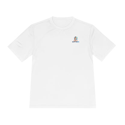 Surfing Dog Graphic Tee — "Salt Water" Moisture‑Wicking Athletic Shirt