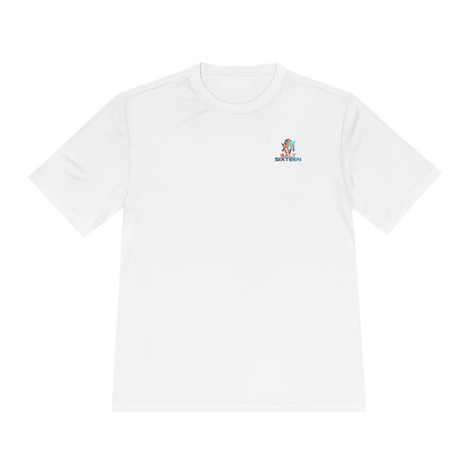 Surfing Dog Graphic Tee — "Salt Water" Moisture‑Wicking Athletic Shirt