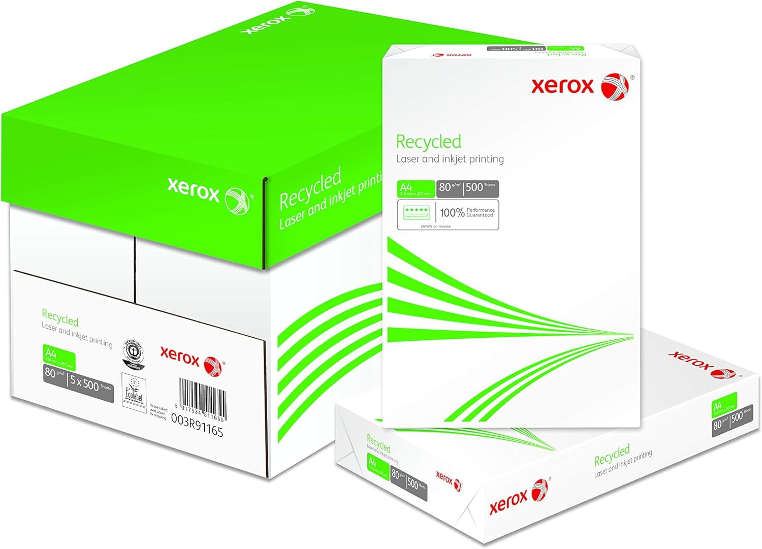 48 Kartons, 240 Pakete, 120.000 BlattISO 70, A4 80 G/M² - Kopierpapier Für Laserdrucker Und Kopierer - Aus 100 Prozent Altpapier