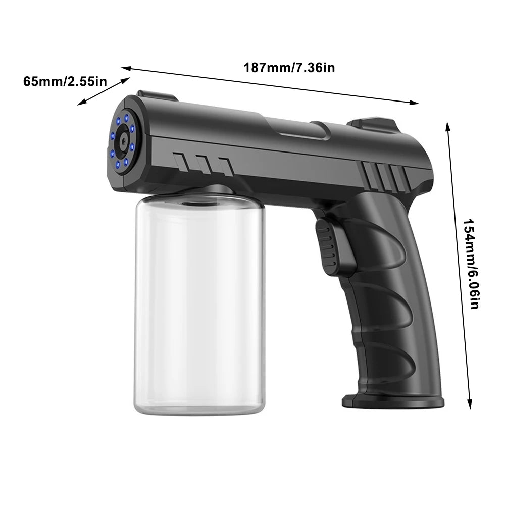 280ml Nano Blaulicht Sprüher – Kabellos, USB-Aufladung, ideal für Barber, Afters