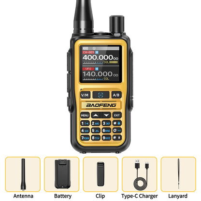 UV-5R Mini Walkie Talkie Multi Band Bluetooth Programming Wireless Copy Frequency 999CH AM FM Long Range Two Way Radio