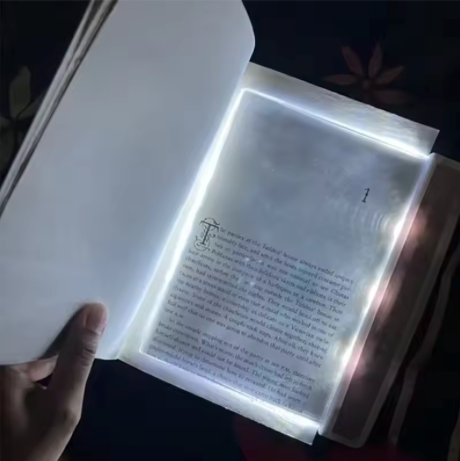 LED Flat Night Vision Reading Light – Portable Book Light for Bed & TravelLED Flach-Leselampe für die Nacht – Tragbares Buchlicht für Bett & Reisen