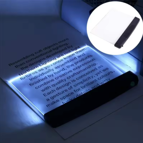 LED Flat Night Vision Reading Light – Portable Book Light for Bed & TravelLED Flach-Leselampe für die Nacht – Tragbares Buchlicht für Bett & Reisen