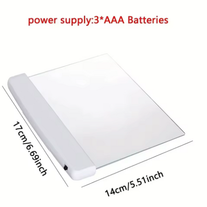 LED Flat Night Vision Reading Light – Portable Book Light for Bed & TravelLED Flach-Leselampe für die Nacht – Tragbares Buchlicht für Bett & Reisen