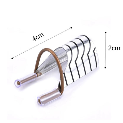 10 Reusable Aluminum Nail Extension Molds 