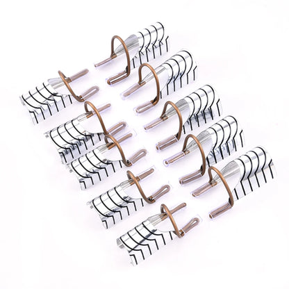 10 Reusable Aluminum Nail Extension Molds 