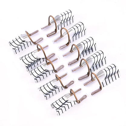 10 Reusable Aluminum Nail Extension Molds 