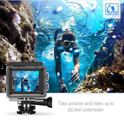 Ultra HD 4K Action Pro Camera with Wi-Fi &amp; Image Stabilization