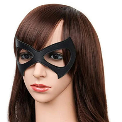 Verstellbare Katzenmaske aus Leder für Cosplay