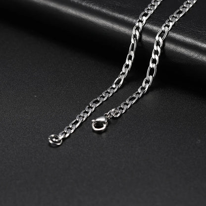 3Mm-10Mm Cuban Chain Stainless Steel Necklaces for Men Male Chains Figaro Box Chain Choker Punk Jewelry 45Cm 50Cm 60Cm