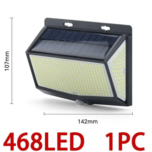 Solar LED outdoor light with motion detector (IP65) 