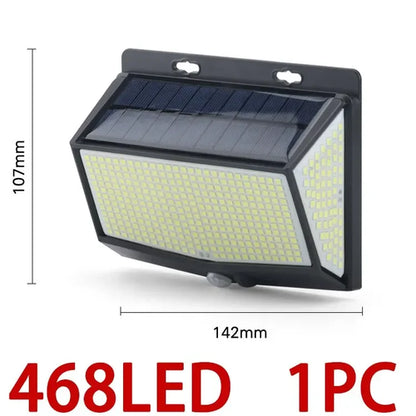 Solar LED outdoor light with motion detector (IP65) 