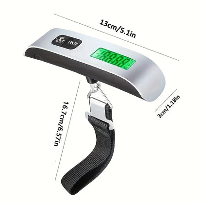110Lb/50Kg Portable Scale Digital LCD Display Electronic Luggage Hanging Suitcase Travel Weighs Baggage Bag Weight Balance Tools