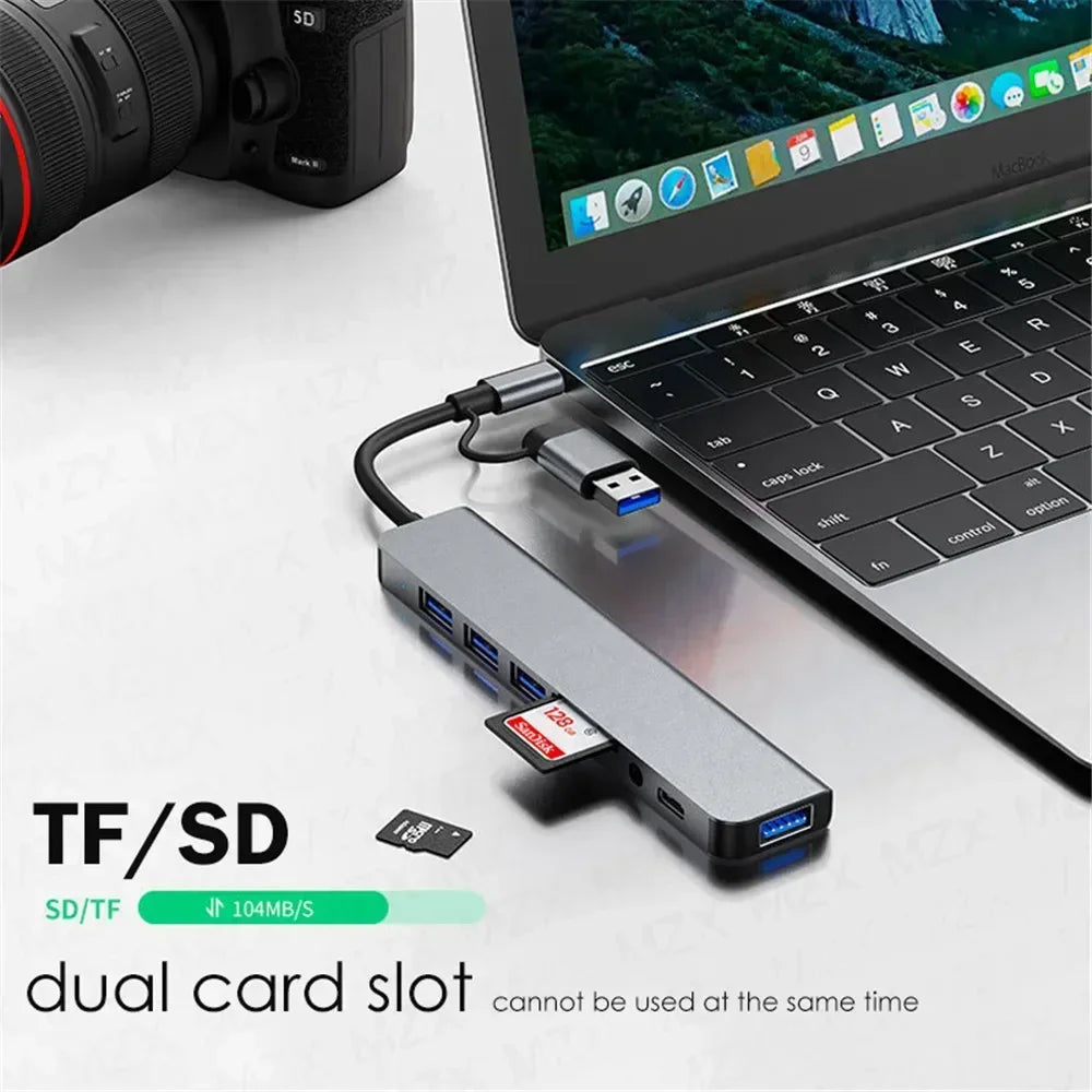 8 in 1 USB-C Hub Docking Station
