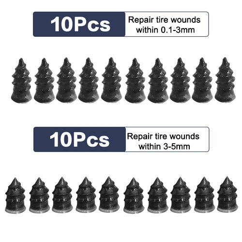10/30 pieces tire repair rubber nails – Universal set for cars,