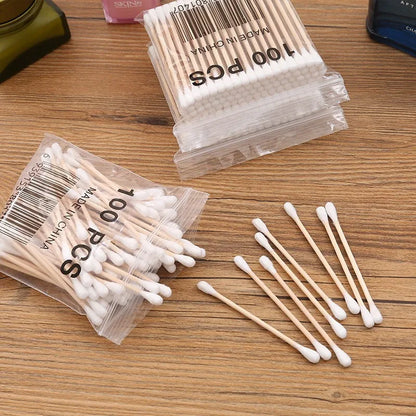 Wattestäbchen Swabs Set – Biologisch abbaubar &; perfekt für Beauty &amp; Präzisionsanwendungen