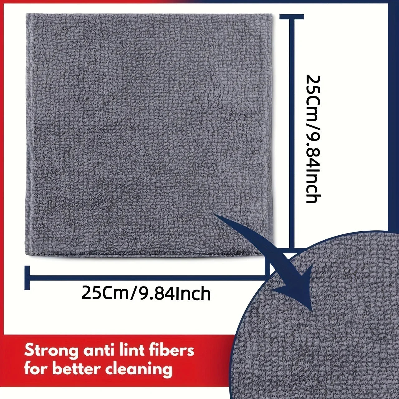 Microfiber cleaning cloths, light grey – 5/10/20 pieces 