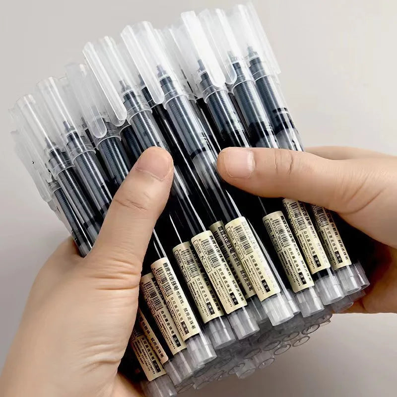 Set of 10 direct-fill rollerball pens 