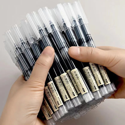 Set of 10 direct-fill rollerball pens 