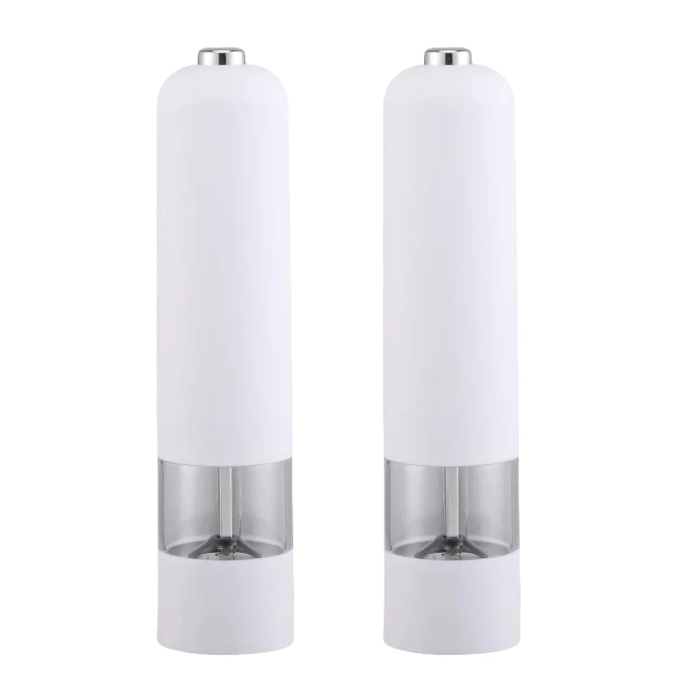 Electric Salt Pepper Grinder Set One Handed Operation Stainless Steel Spice Mill with Light Automatic Pepper Grinde for Kitchen