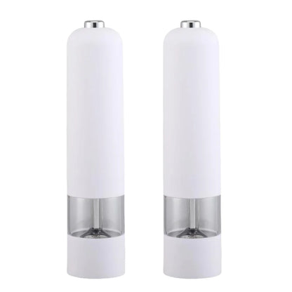 Electric Salt Pepper Grinder Set One Handed Operation Stainless Steel Spice Mill with Light Automatic Pepper Grinde for Kitchen