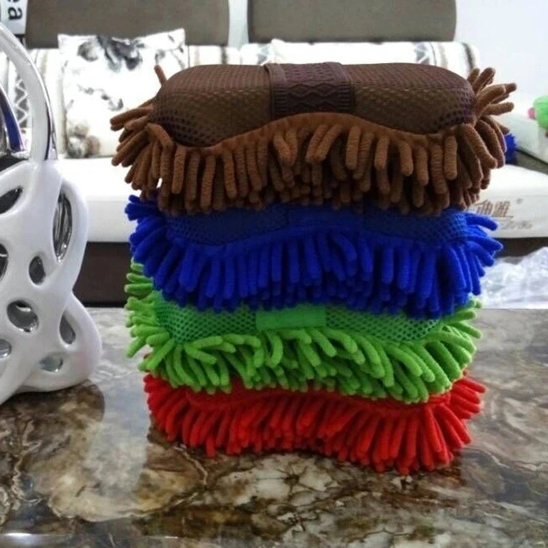 Mikrofaser Chenille Reinigungshandschuh – Weiche Saugstarke Fasern